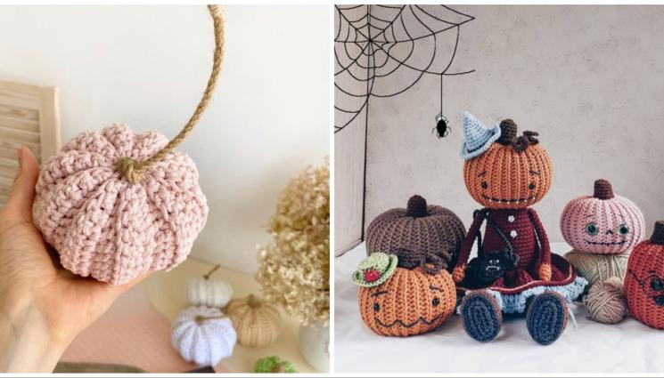 плетени тикви - СТРАХ И ЗАБАВЛЕНИЕ: Плетем тикви за Хелоуин