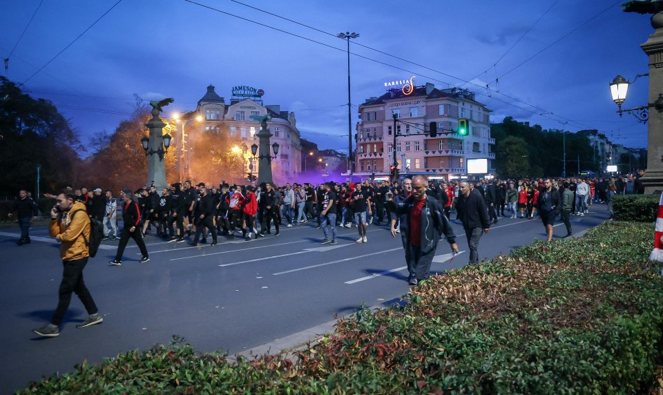 ЦСКА фенове протест1