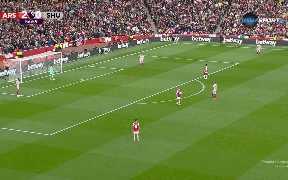 Отборът на Арсенал вече има преднина от три чисти гола