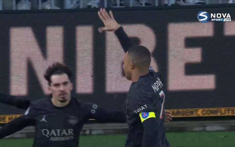 В 84-ата минута Мбапе отигра технично с пета за резервата