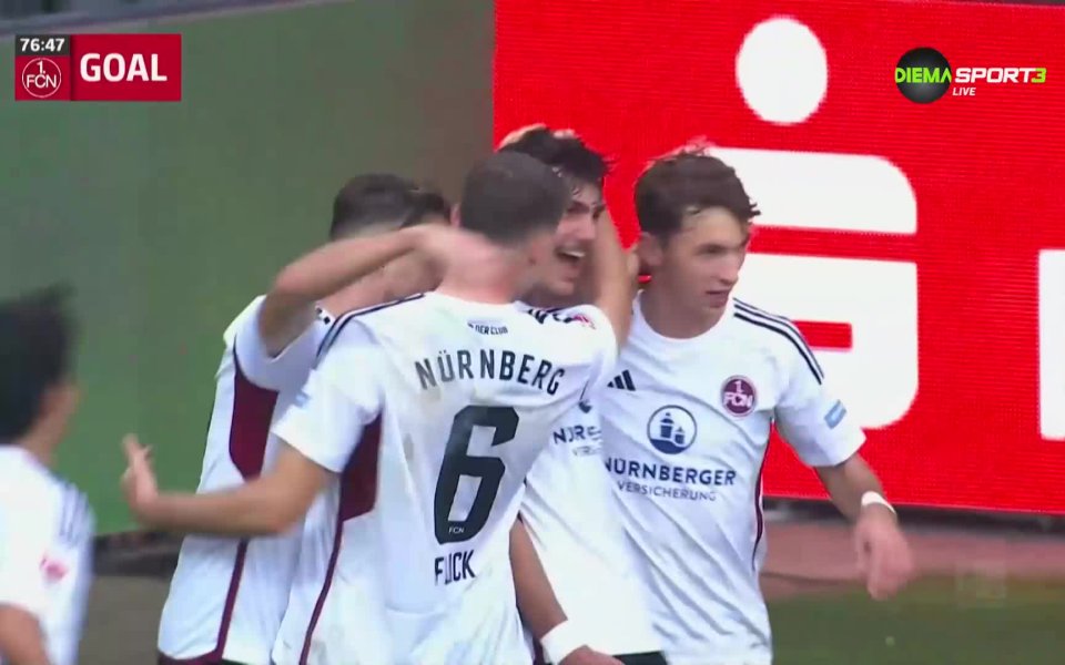 В двубой от 11-ия кръг на германската Втора Бундеслига Нюрнберг