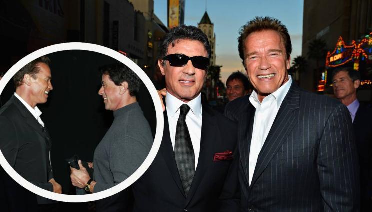 Шварценегер Сталоун - КОЙ Е ПО-ПО-НАЙ: Шварценегер и Сталоун си мерели патлаците