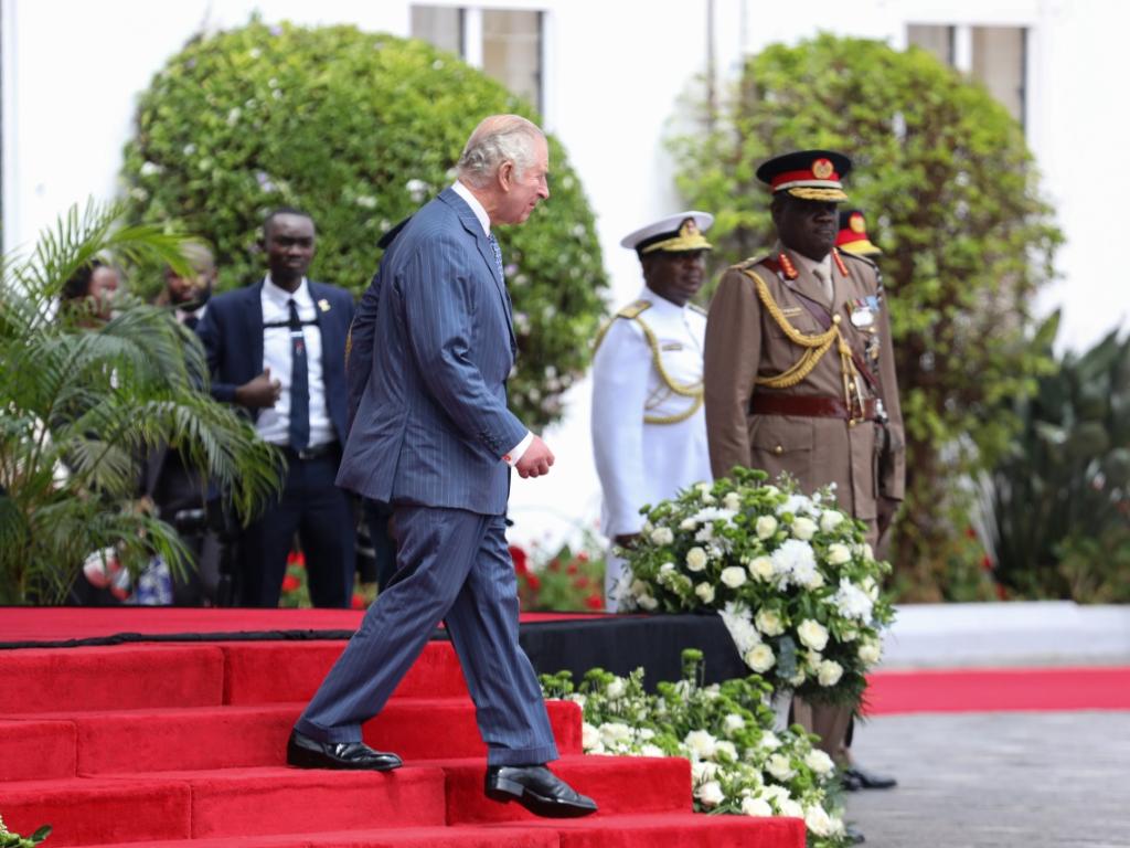 Британският крал Чарлз Трети, който снощи пристигна в Кения, днес