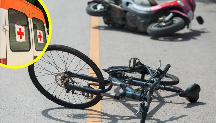 катастрофа между мотор и колело - ПОРЕДНО КЪРВАВО МЕЛЕ: Моторист премаза възрастен мъж на колело