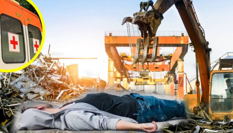 депо за отпадъци - КЪРВАВ УЖАС: Двигател от кран размаза жестоко работник