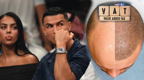 Роналдо присаждане на коса Джорджина