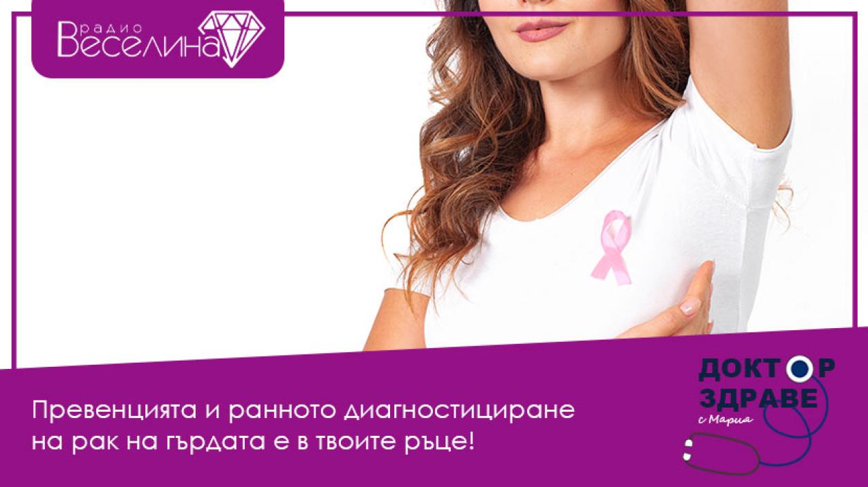 Превенцията и ранното диагностициране на рак на гърдата е в твоите ръце
