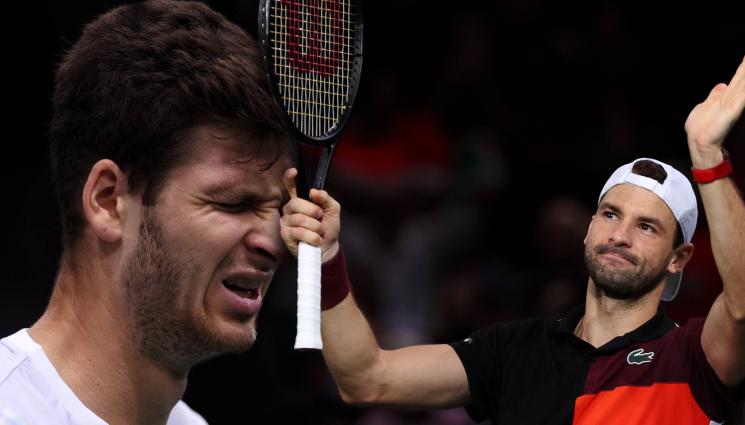 Хуркач Париж Григор Димитров - Евалата, Гришо! Българинът гътна и полския си абонат Хуберт Хуркач за 1/2-финал в Париж