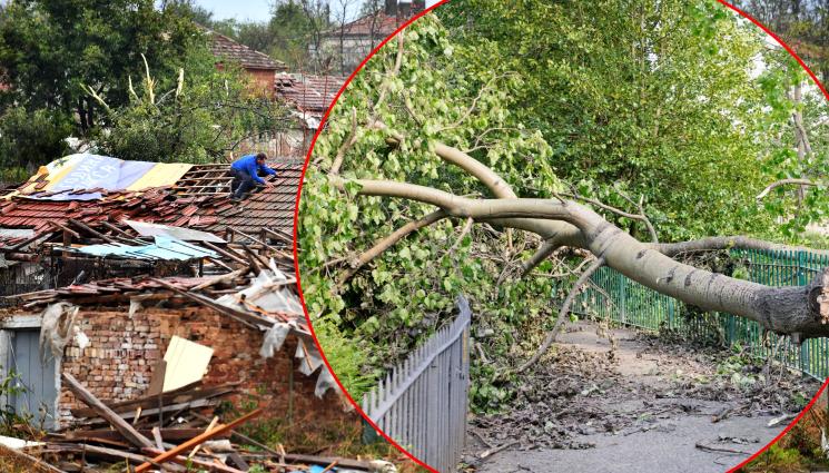 буря - СЛЕД БУРНИЯ ВЯТЪР: Бедствено положение в четири села