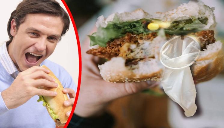 сандвич с кондом вътре - (НЕ) СЛАДКО ОТМЪЩЕНИЕ: Мъж налапа използван кондом в сандвич! (ВИДЕО)