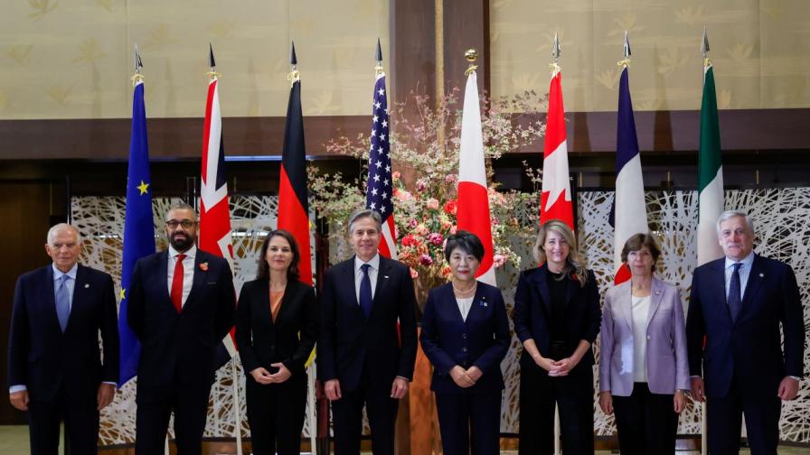 Япония: Г-7 ще остане единна в своята твърда подкрепа за Украйна
