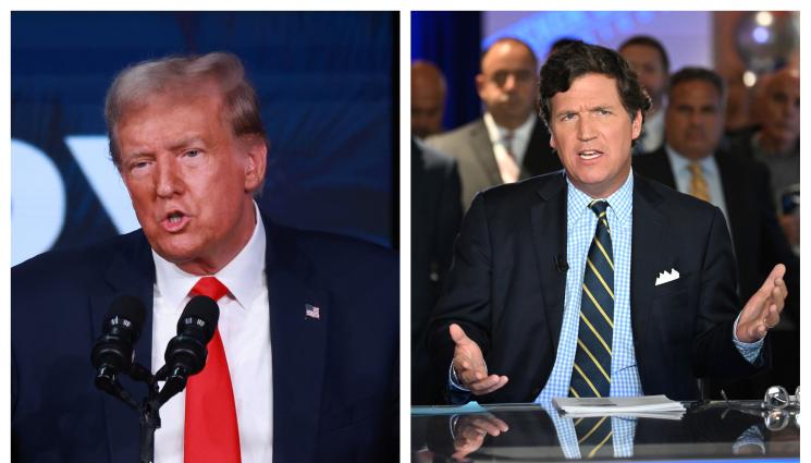 Тъкър Карлсън Доналъд Тръмп - В БИТКАТА ЗА БЕЛИЯ ДОМ: Тръмп кани топ журналист за вице, ако спечели изборите догодина