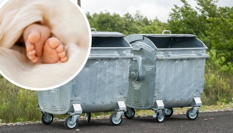бебе контейнер - УЖАС: Намериха тялото на новородено бебе в кофа за боклук!