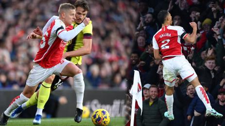 Зинченко Салиба Арсенал Бърнли