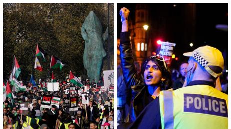 демонстрации Палестина