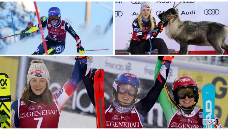 ски алпийски жени - Шифрин спечели втория слалома за сезона в Леви, Петра Влъхова отпадна