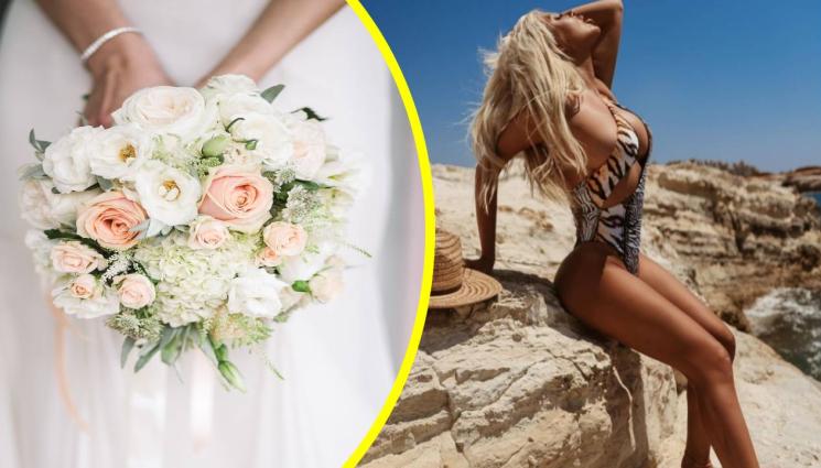 Андреа букет - ГОРЧИВО! Андреа облече пак булчинската рокля