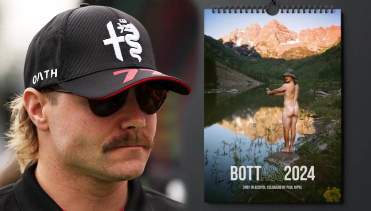 Валтери Ботас календар - Произведение на изкуството: Голият задник на пилота от Ф1 Ботас събра 150 000 долара