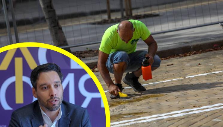 жълти павета - Общинският съветник Борис Бонев пред „Телеграф“: Жълтите павета няма да се пренареждат