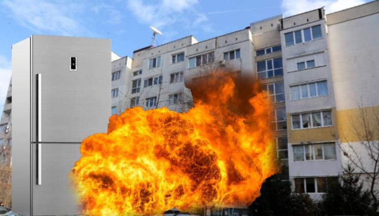 хладилник - СТРАШЕН УЖАС:  Хладилник паникьоса цял квартал!