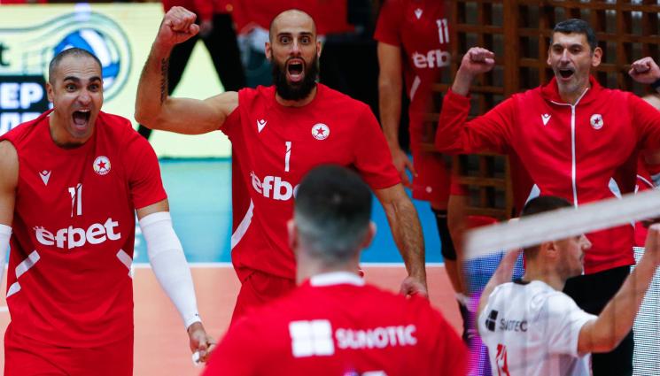 ЦСКА Нефтохимик Александър Попов - Червен шамар: Волейболистите на ЦСКА нашляпаха на нула шампиона Нефтохимик