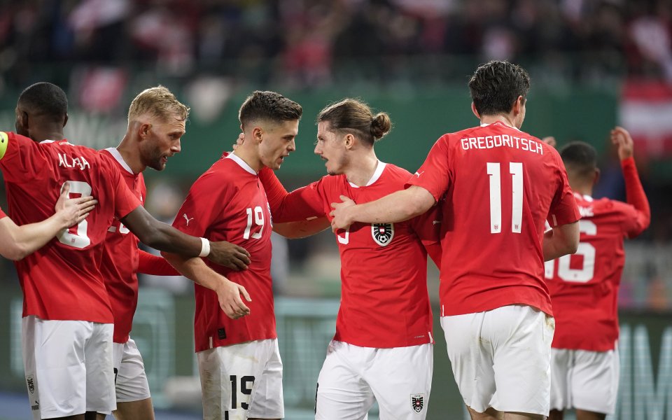Отборите на Австрия и Германия играят при резултат 1:0 в приятелска