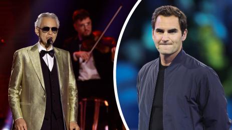 Андреа Бочели Роджър Федерер