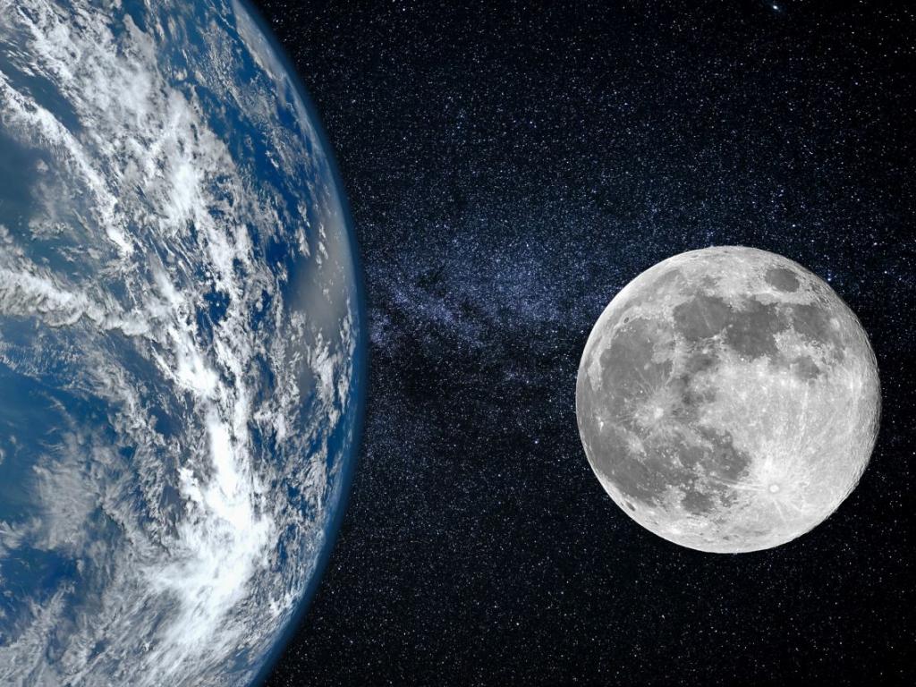 Луната и Земята танцуват една около друга, откакто Луната е
