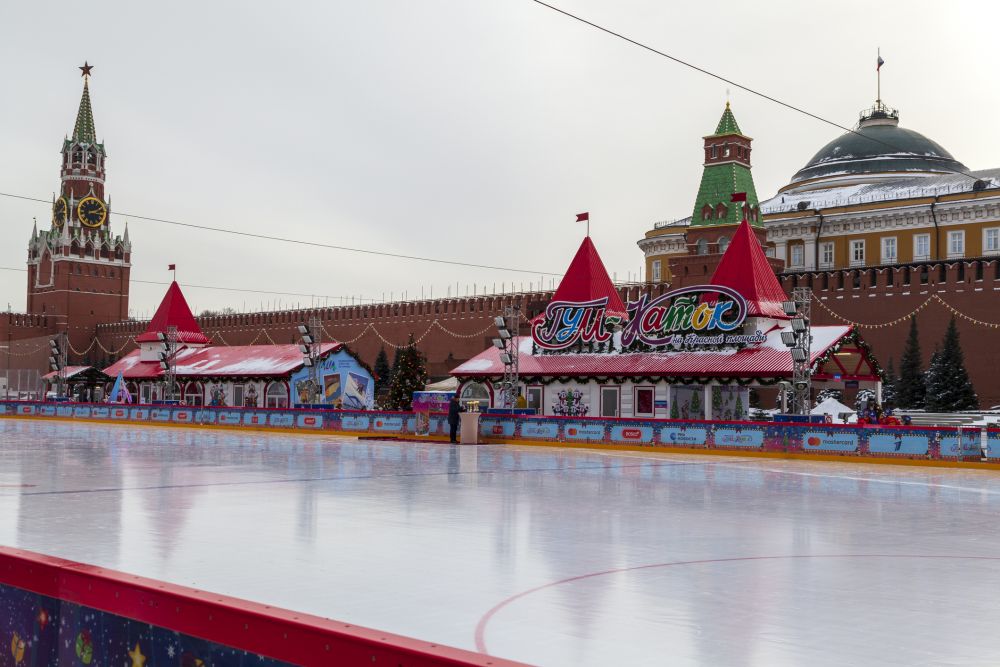 Ледена пързалка GUM, Червен площад, Москва