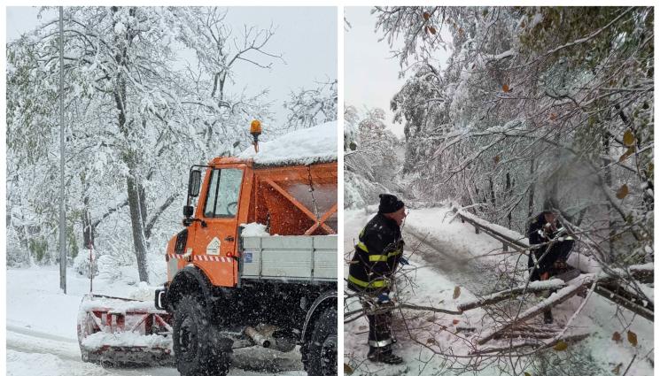 сняг - ПЪТНИ НЕВОЛИ: Отвориха АМ 