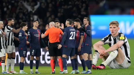 ПСЖ Нюкасъл дузпа