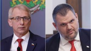 Премиерът Николай Денков и Делян Пеевски