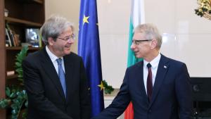 николай денков комисар Паоло Джентилони среща