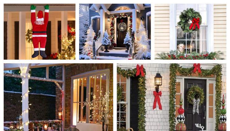 украса - ЗА КОЛЕДА: Гигантски играчки красят фасадата, домът грейва в жълто, зелено и червено