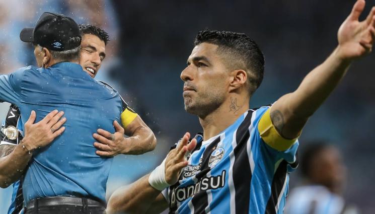 Луис Суарес - Луис Суарес се сбогува с феновете на Гремио с гол