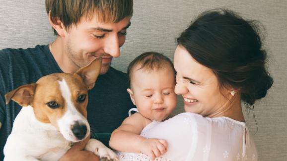 Защо кучетата се държат различно около бебета?