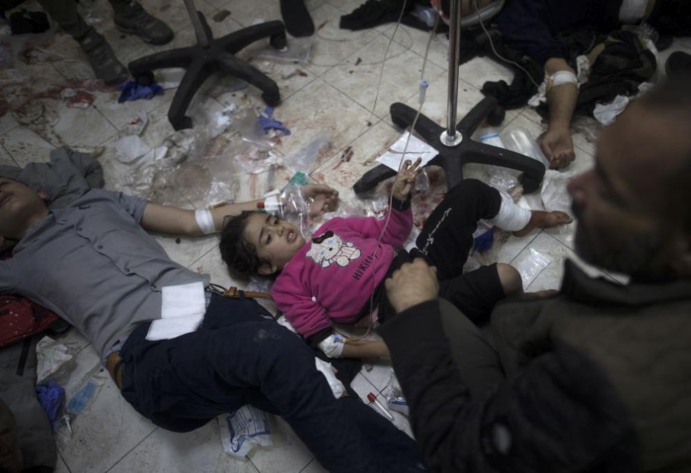 Ситуацията в болницата Камал Адван в северната част на Газа