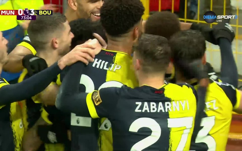 Кошмарът за Ман Юнайтед срещу Борнемут бе пълен, след като