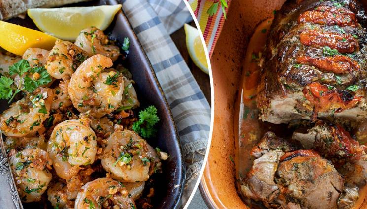 рецепти - ВКУСОТИИТЕ НА ЙОЛИ: Апетитен свински врат с домати или ароматни скариди по сицилиански