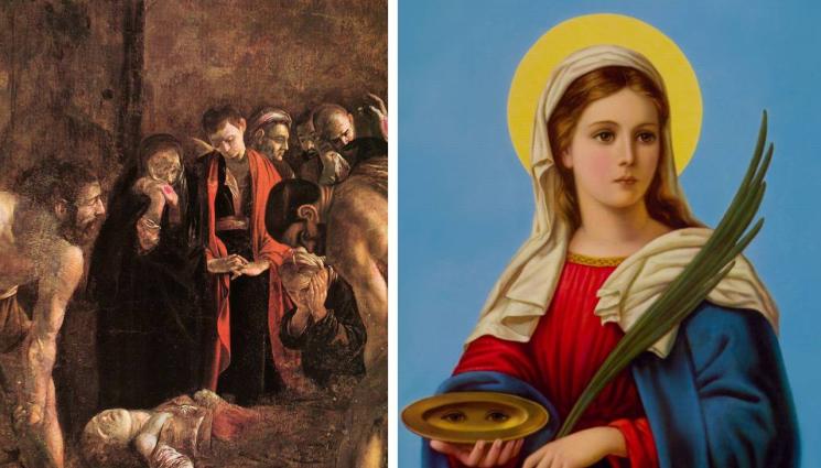 Санта Лучия - ЧУДЕСА И ВЯРА: Света Лучия помага при очни болести