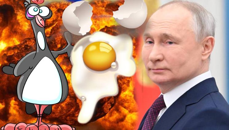 Путин яйце кокошка - СЛЕД КАТО ГО ЗАКЪСА: Путин помоли за яйцата на Лукашенко