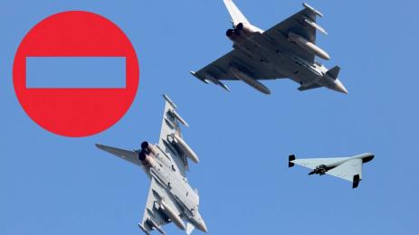 Юрофайтър Eurofighter дрон