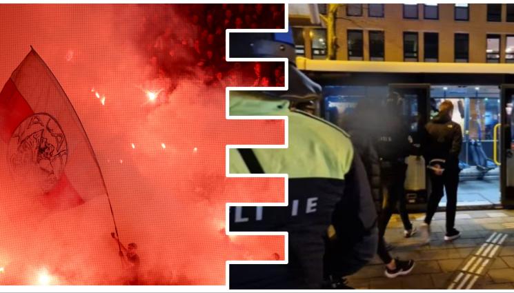 Аякс - Вандализъм в метрото, над 140 арестувани преди мач