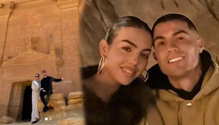 Роналдо Джорджина - Лукс в пустинята: Кристиано Роналдо и Джорджина се правят на бедуини