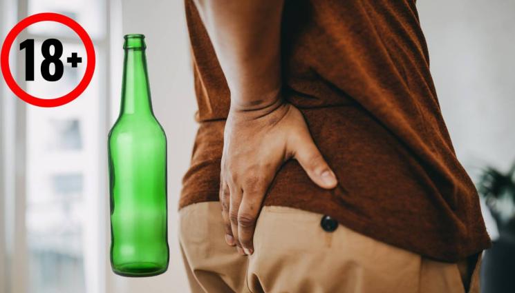 дупе - ИЗВРАТЕНО: Самотник напъха бутилка в ануса си!