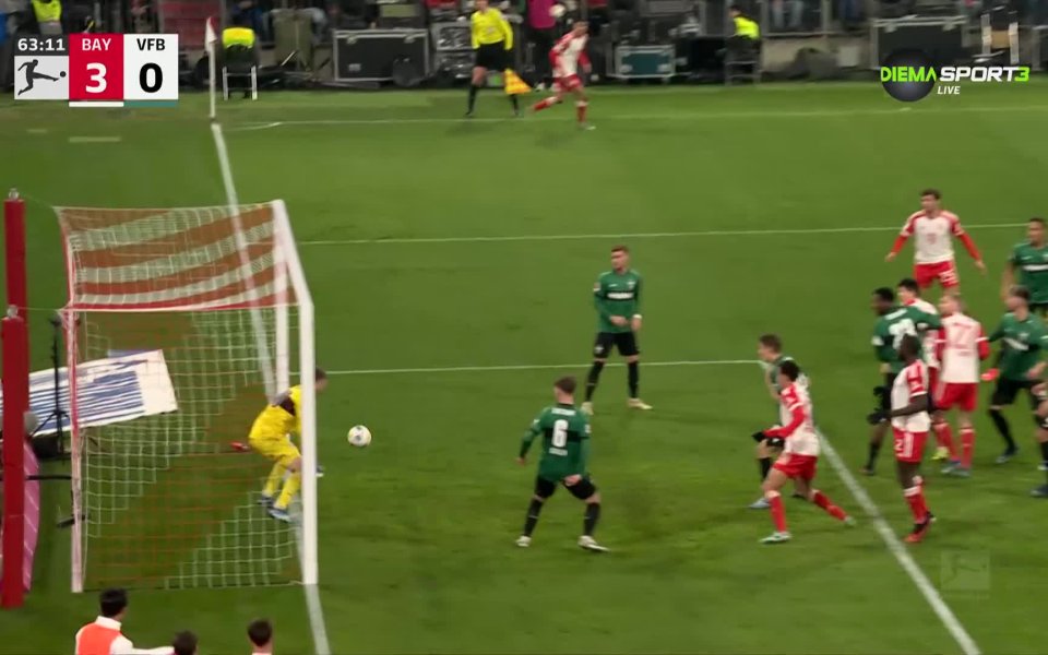 Байерн стигна до трети гол във вратата на Щутгарт. В