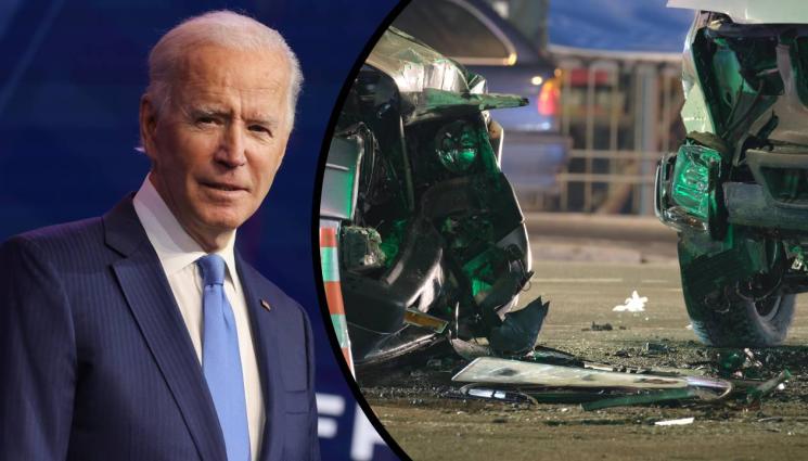 Байдън - ОПИТ ЗА ПОКУШЕНИЕ? Кола се вряза в ескорта на Джо Байдън (СНИМКИ И ВИДЕО)