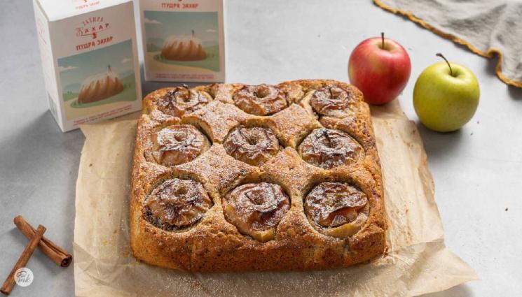 рецепти - Гответе с matekitchen.com: Ароматен сладкиш с печени ябълки (ВИДЕО)