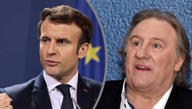 макрон - Френският президент защити Жерар Депардийо