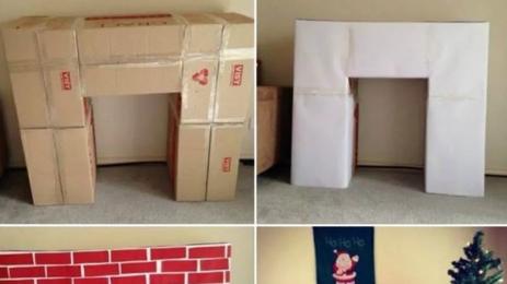 дядо коледа камина